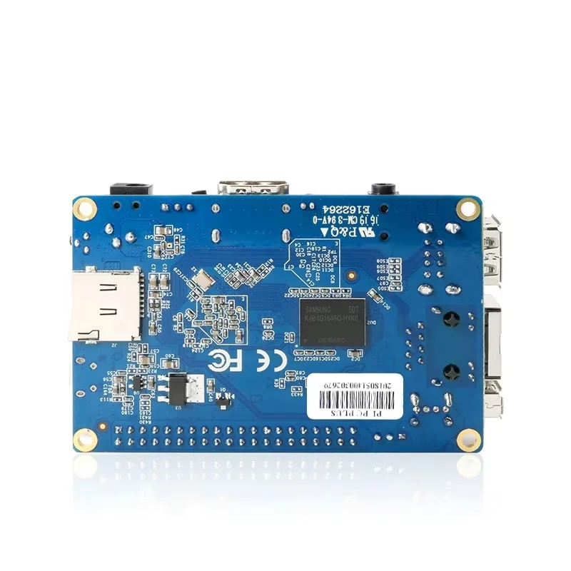 Фото Плата для разработки OrangePi PC Plus на базе чипа Quanzhi H3, однопроцессорный микрокомпьютер с открытым исходным кодом для программирования, Linux, Android, оригинальный бренд №3