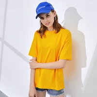 high quality 100 cotton oversized t shirt women harajuku basic loose short sleeve tees soft female solid tops summer jumper