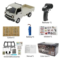 wpl 116 d12 mini simulation remote control car rc model van with stickers educational children puzzle play toys for boys