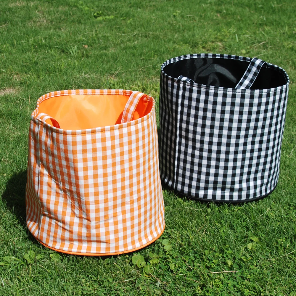 25Pcs US Warehouse RTS 2023 Halloween Personalized Gifts Candy Pumpkin Bucket Trick or Treat Halloween Tote Bags Bucket Bag Domi