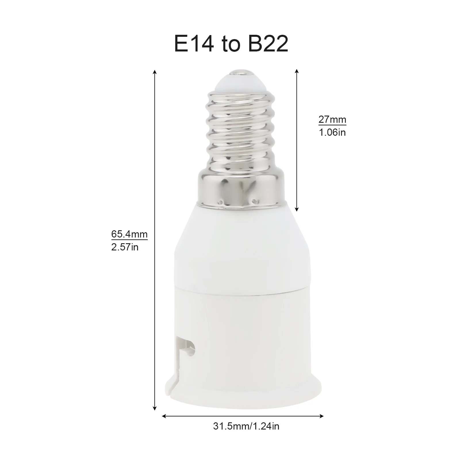 Адаптер-переходник для патрона лампы E14 в B22 небольшой винт переходник домашнего