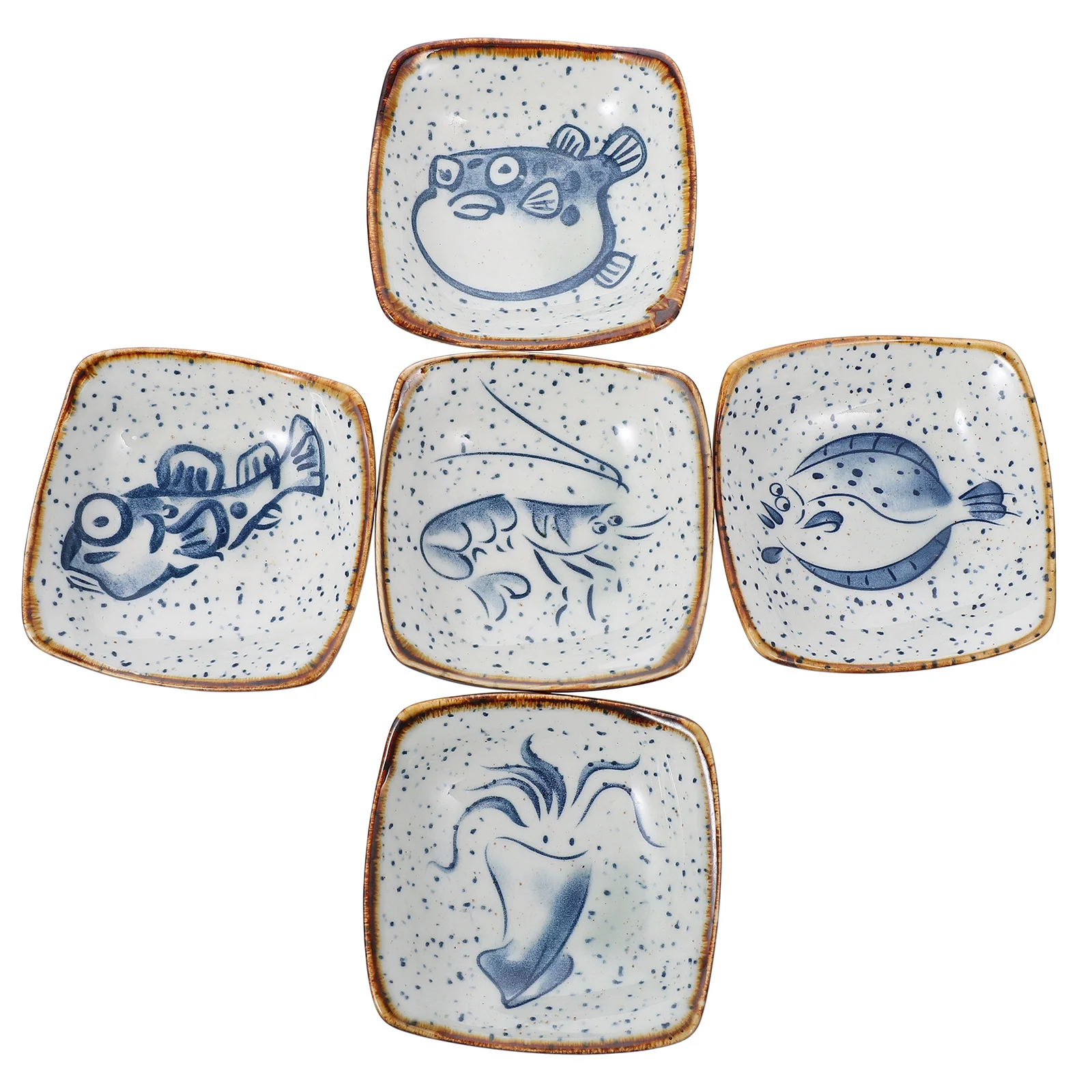 

Sauce Dipping Dish Bowl Ceramic Soy Appetizer Dishes Plate Bowls Sushi Plates Condiment Cups Small Dip Seasoning Japanese