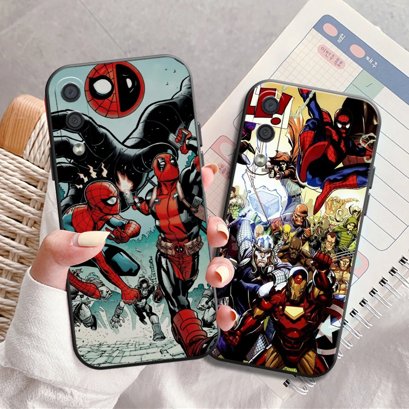 

Marvel Spider-Man Phone Case For Samsung Galaxy A01 A02 A10 A10S A20 A22 4G 4G 5G A31 Funda Back Coque Soft Carcasa