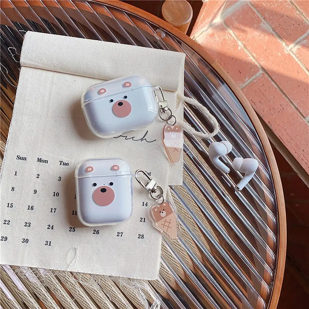 

Earbud Protective Sleeve Useful Cartoon Cute Wireless Earphone Case Wear-resistant Shock-proof Earphone Protective Case