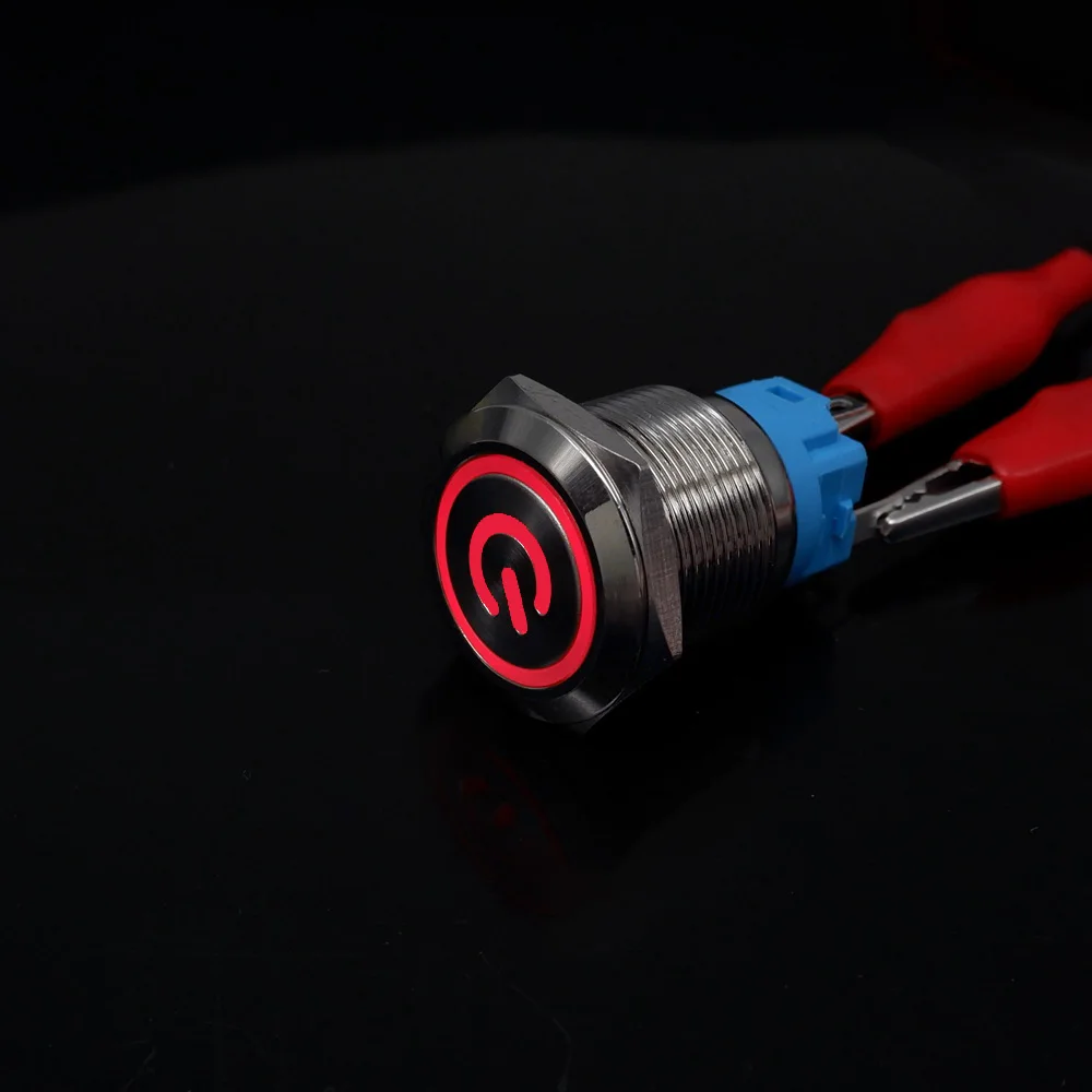 

Металлический круглый кнопочный переключатель LED 19 мм 3-220В