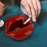 creative ceramic ashtray lips fashion home decor cute ashtray
