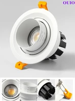 2022 new style dimmable embedded zoom 15 60 degrees led downlights 10w12w 15w18w 20w24w ceiling lamps spot lights ac90 265v