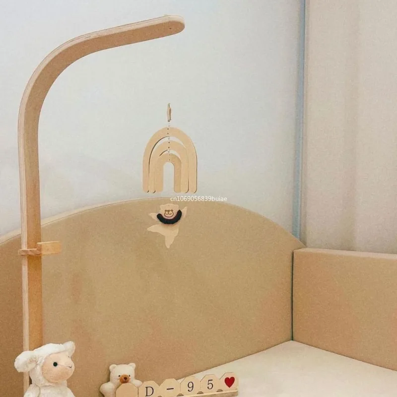 Скандинавский деревянный танцевальный медведь ветряные колокольчики настенные