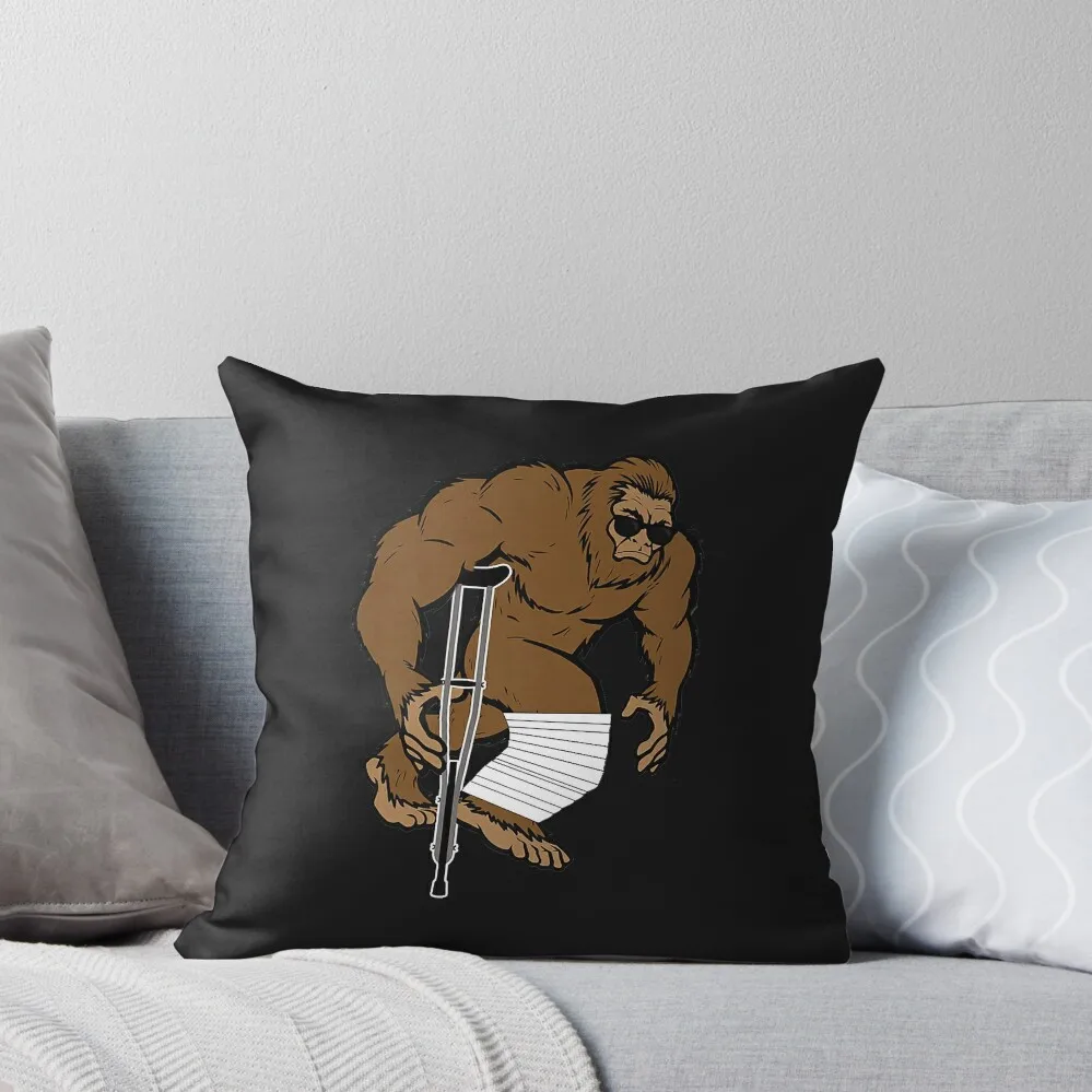 Смешная Подушка Bigfoot с изображением сломанной ножки подарки к вскоре подушка