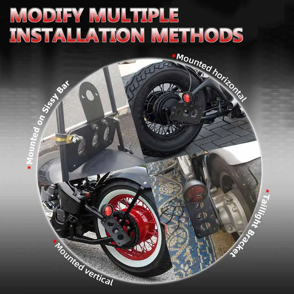 7/8 &quot22 мм держатель номерного знака мотоцикла черный кронштейн для лицензии