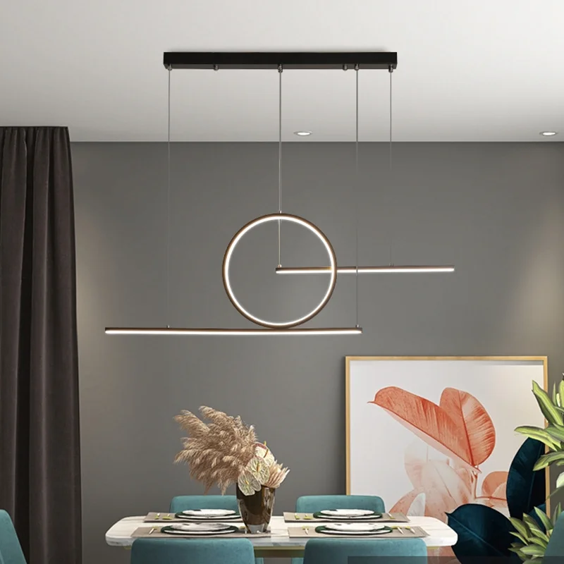 

Dining Room Chandelier Led Simple Modern Atmosphere Creative Personality Small Bar Nordic Living Interior Lighting