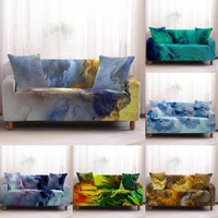 marbling pattern sofa cover home decor sofa covers for living room sectional sofa cushion cover multicolor couch cover 1pc