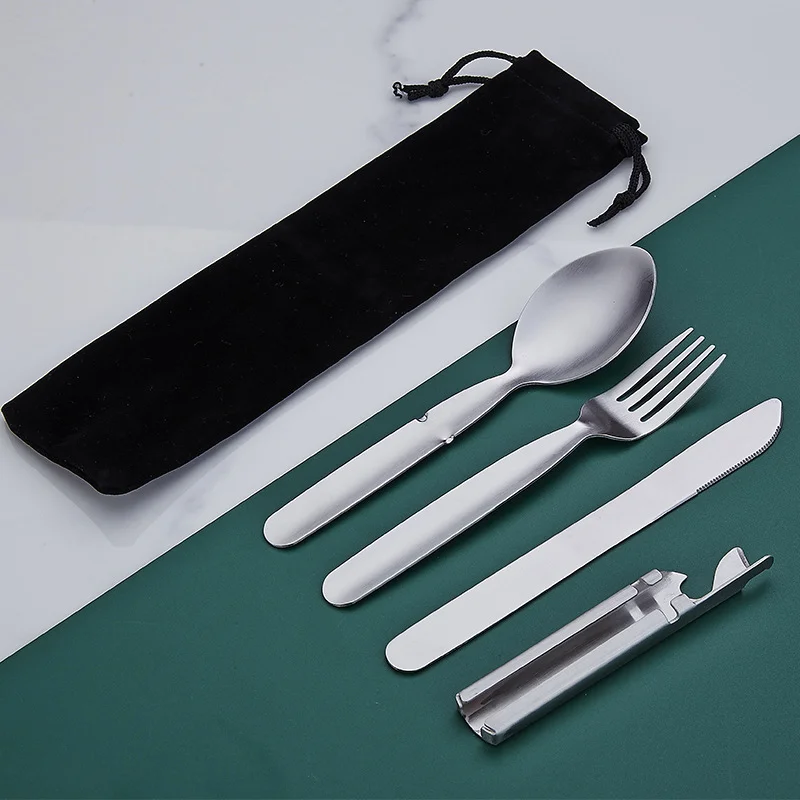 

Набор столовых приборов из нержавеющей стали для кемпинга
