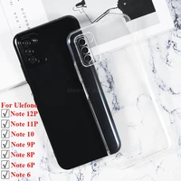 note 12p case clear phone case for ulefone note 11p 10 9p 8p 6t p silicon caso soft black tpu case on ulefone note 12 back cover