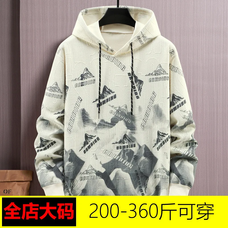 160 кг плюс размер 11XL толстовки мужские весна осень пуловер с капюшоном модные