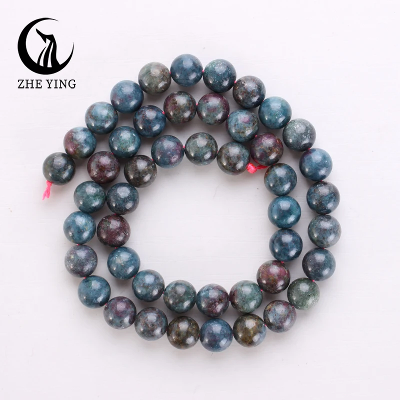 Бусины Zhe Ying из натурального сапфирового камня