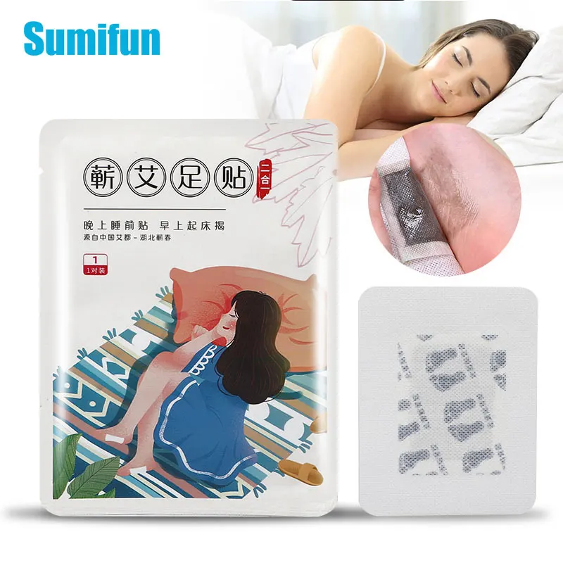 

2 шт./пакет Sumifun пластырь для ног из полыни, экстракт дикой травы, расслабление тела, снятие усталости, улучшение сна, китайская медицина, забота о здоровье