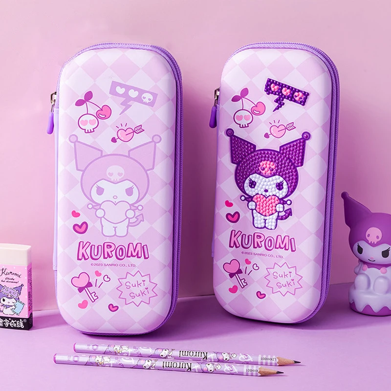 Case My Melody Cinnamoroll Kuromi Diy Creative Pencil Bag Pouch Pen Case School Supplies Stationery