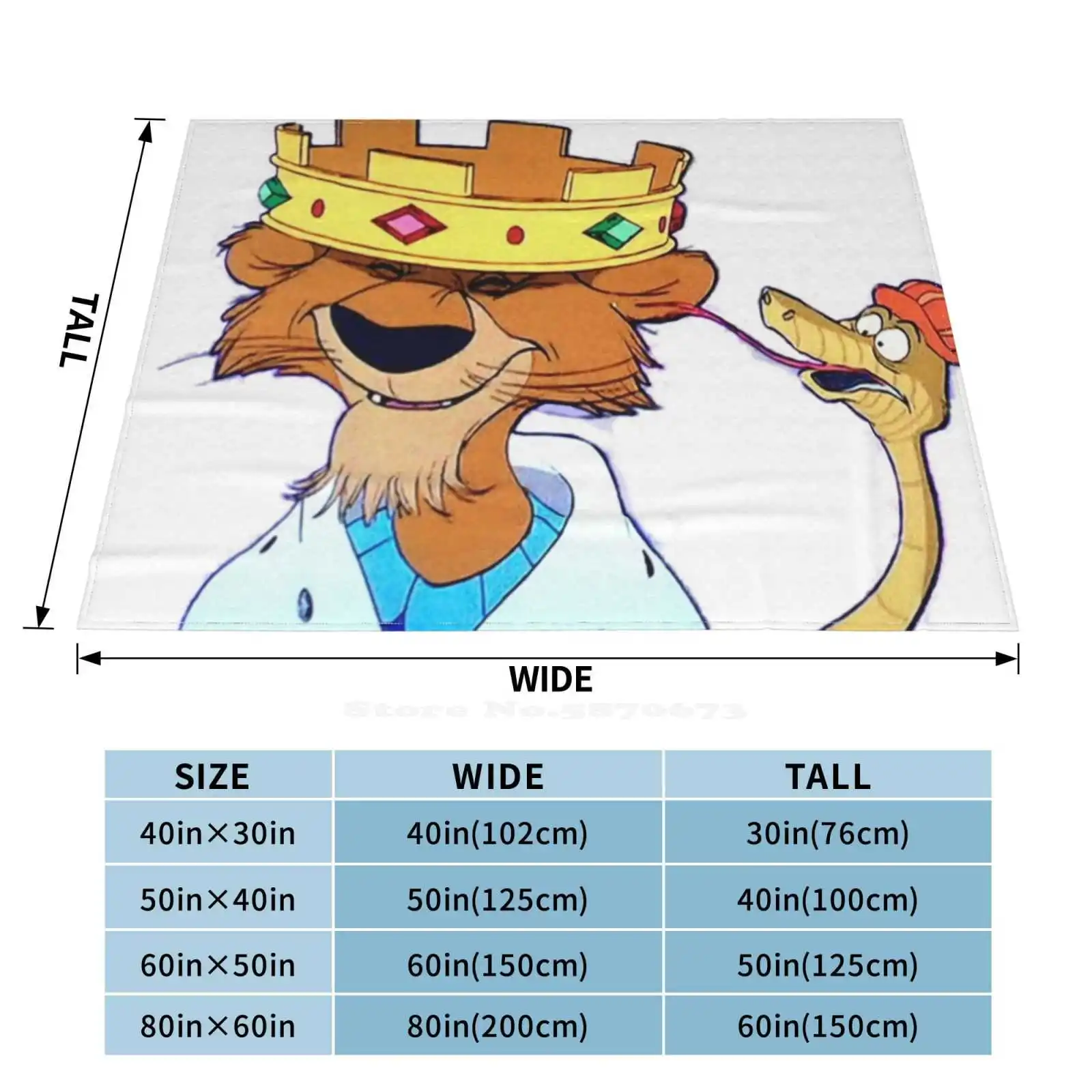 King And Hiss Snake Новейшее супермягкое теплое легкое тонкое одеяло Robin Hood Crown Prince