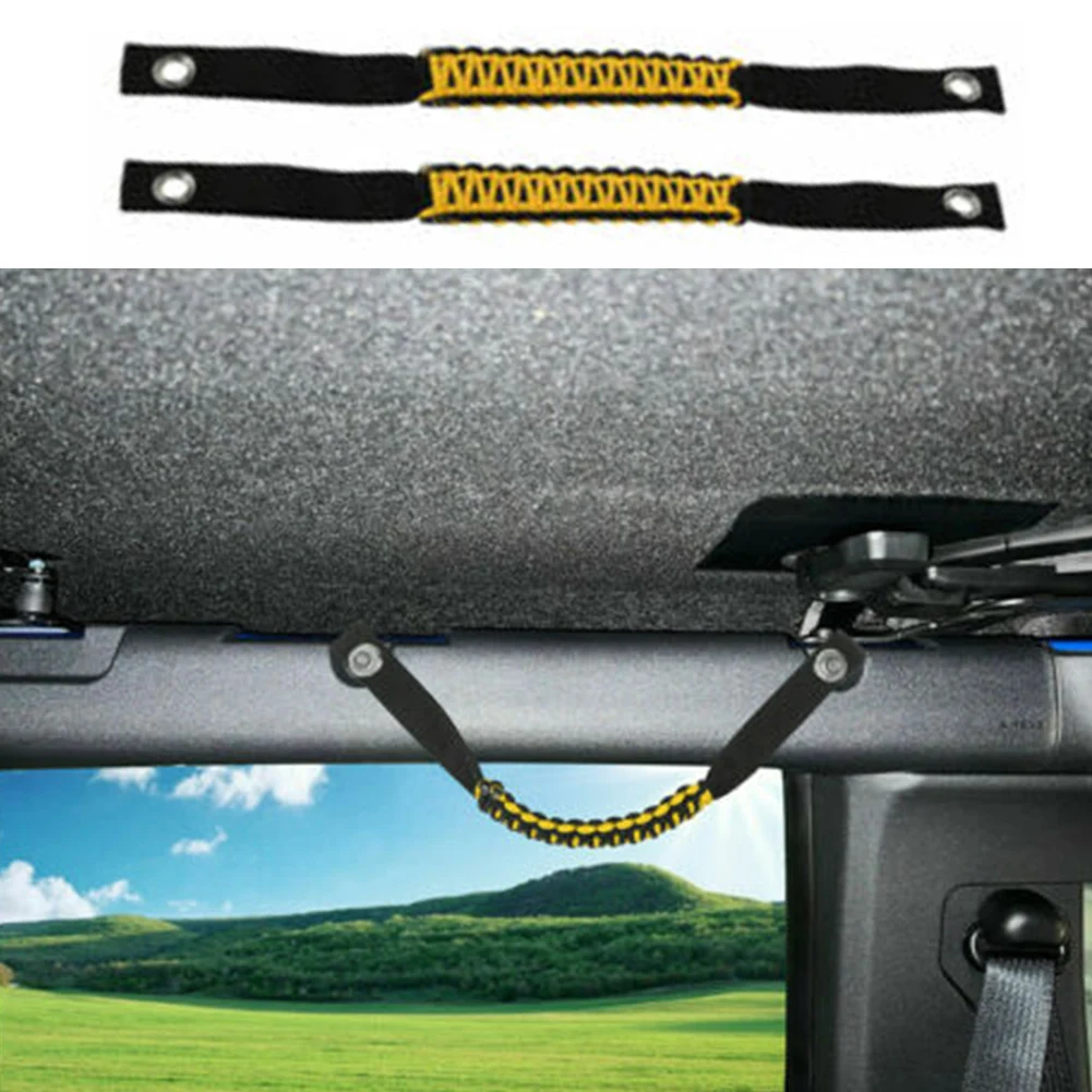 

New Roll Bar Grab Handles 2pcs High-quality Nylon No Drilling Required