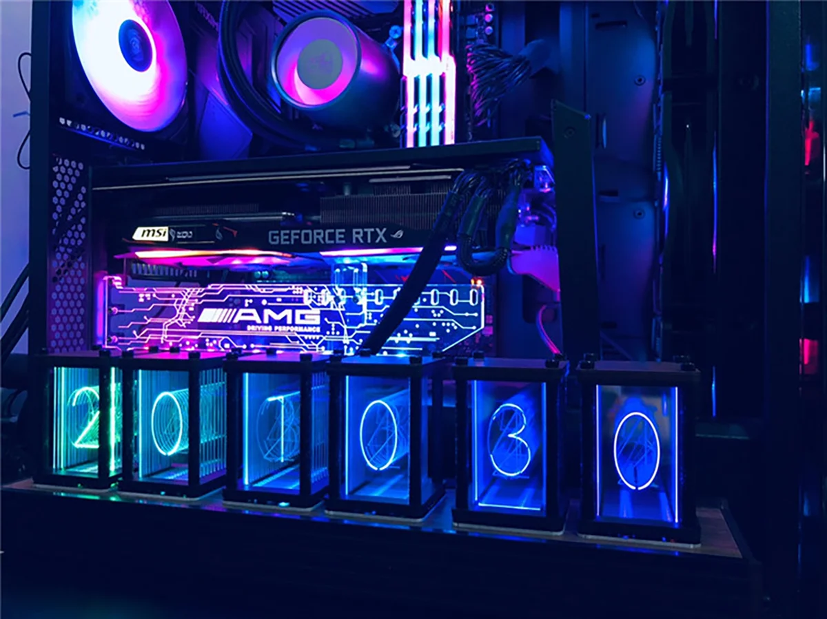 

Настольные часы EleksMaker EleksTube R 6-битные