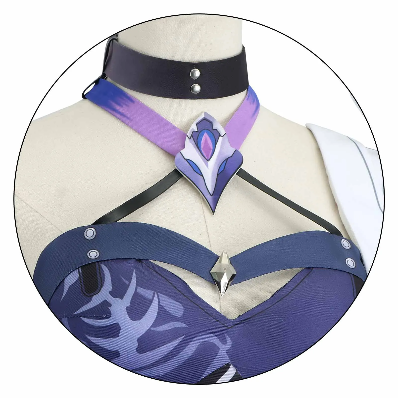 Acheron Косплей HSR Honkai Star Rail Костюм Платье Парик Обувь Сапоги Женская одежда для