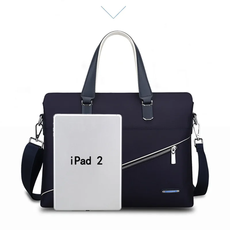 2022 Fashion Men Briefcase High Quality Shoulder Bags Men 14 Inch Laptop Travel Crossbody Bags Male Waterproof Oxford Handbags