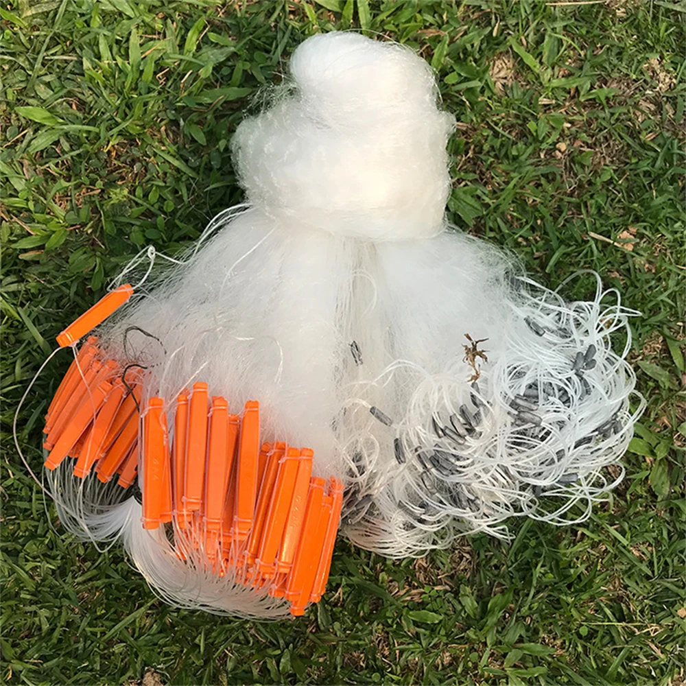 

Fishing Nets White Silk Strong Toughness Rugged And Durable Deepen The Net Erosion Resistance Three-layer Fishing Net Sunken Net