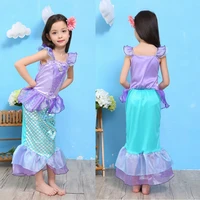 disney girls fancy dress kids stage performance cosplay baby bling trumpet princess pageant party tail costume