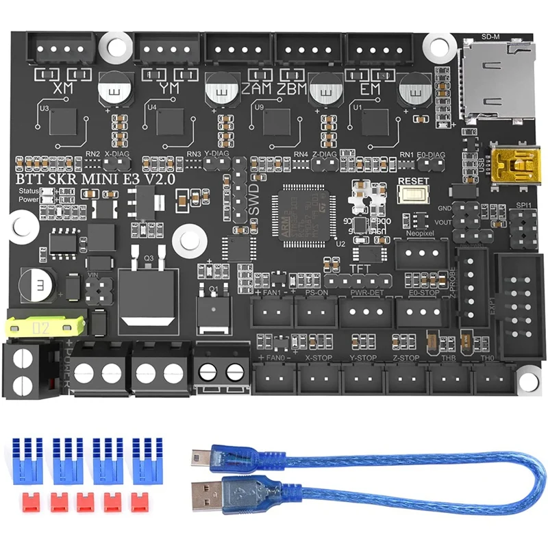 

BIGTREETECH Upgrade SKR Mini E3 V2.0 32Bit Control Board Integrated With TMC2209 UART Driver 3D Printer Parts For Ender 3 V2.0