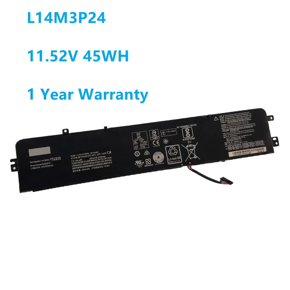 

L14M3P24 L14S3P24 L16M3P24 Laptop Battery For Lenovo Ideapad Xiaoxin 700 R720 Y700-14ISK Y520-15IKB Y720-14ISK 11.52V 45WH