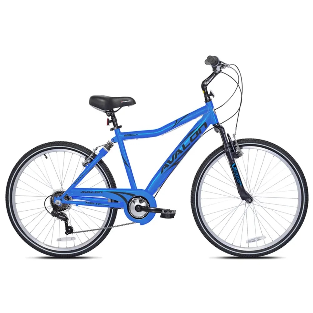 

GISAEV Bicycle 26" Avalon Comfort-Hybrid Men's Bicycle, Blue Handlebars Steel Handlebars