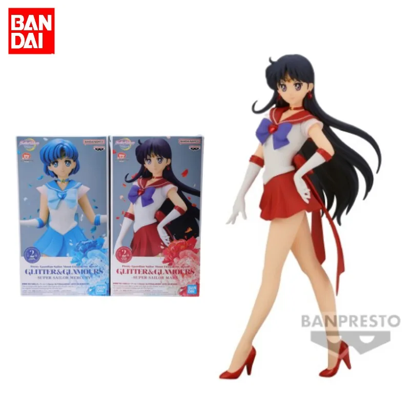 

Bandai Sailor Moon Eternal Anime Figure GLITTER＆GLAMOURS Hino Rei Ami Mizuno Action Figure Toys For Kids Gift Collectible Model