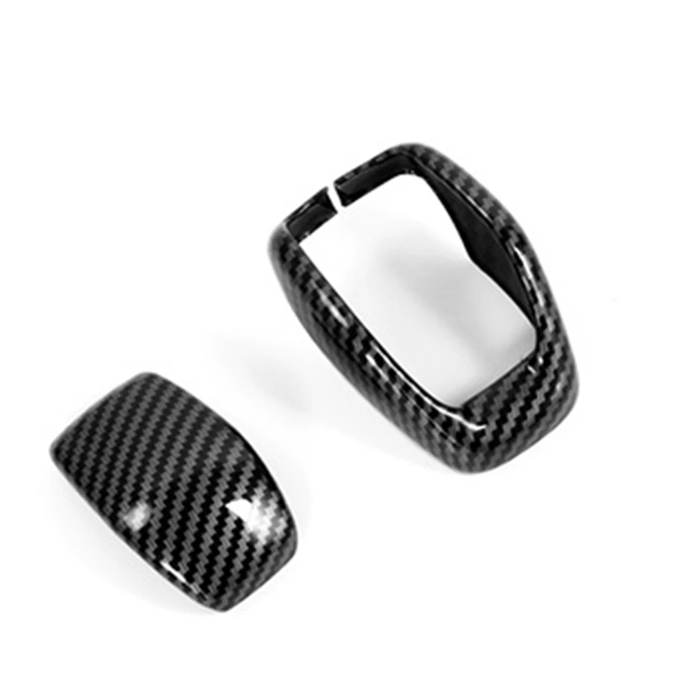 

Car Gear Shift Knob Cover Trim Accessories For Highlander 2020-2023 Carbon Fiber Style ABS Lever Interior Decoration Parts