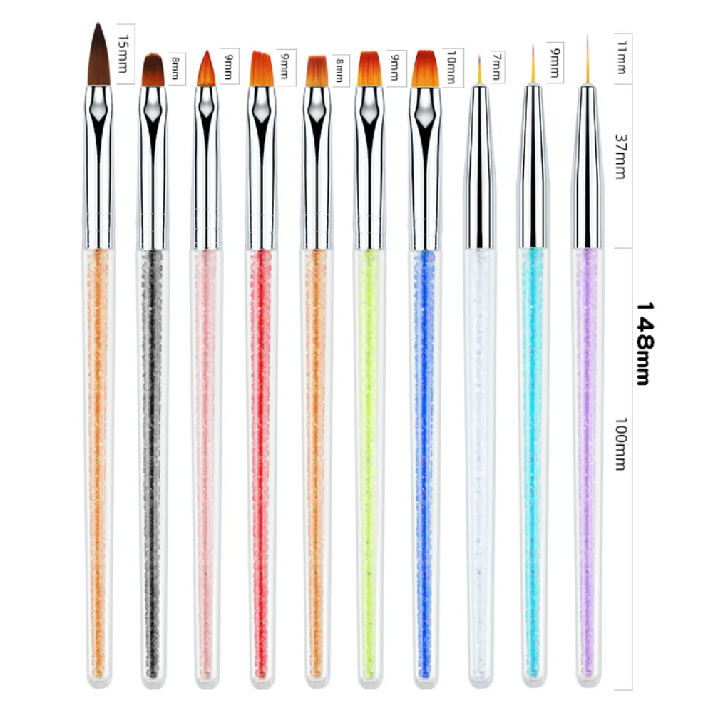 

1pcs Nail Art Brush French Painting Pen Carving Flower Design Acrylic UV Gel Line Drawing Pen Nail Brush DIY Manicure Tools