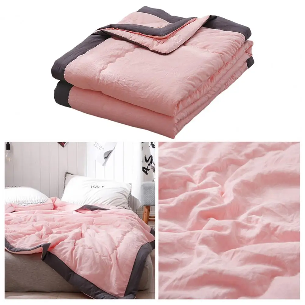 Комплект мягкого постельного белья контрастных цветов дышащее моющееся летнее