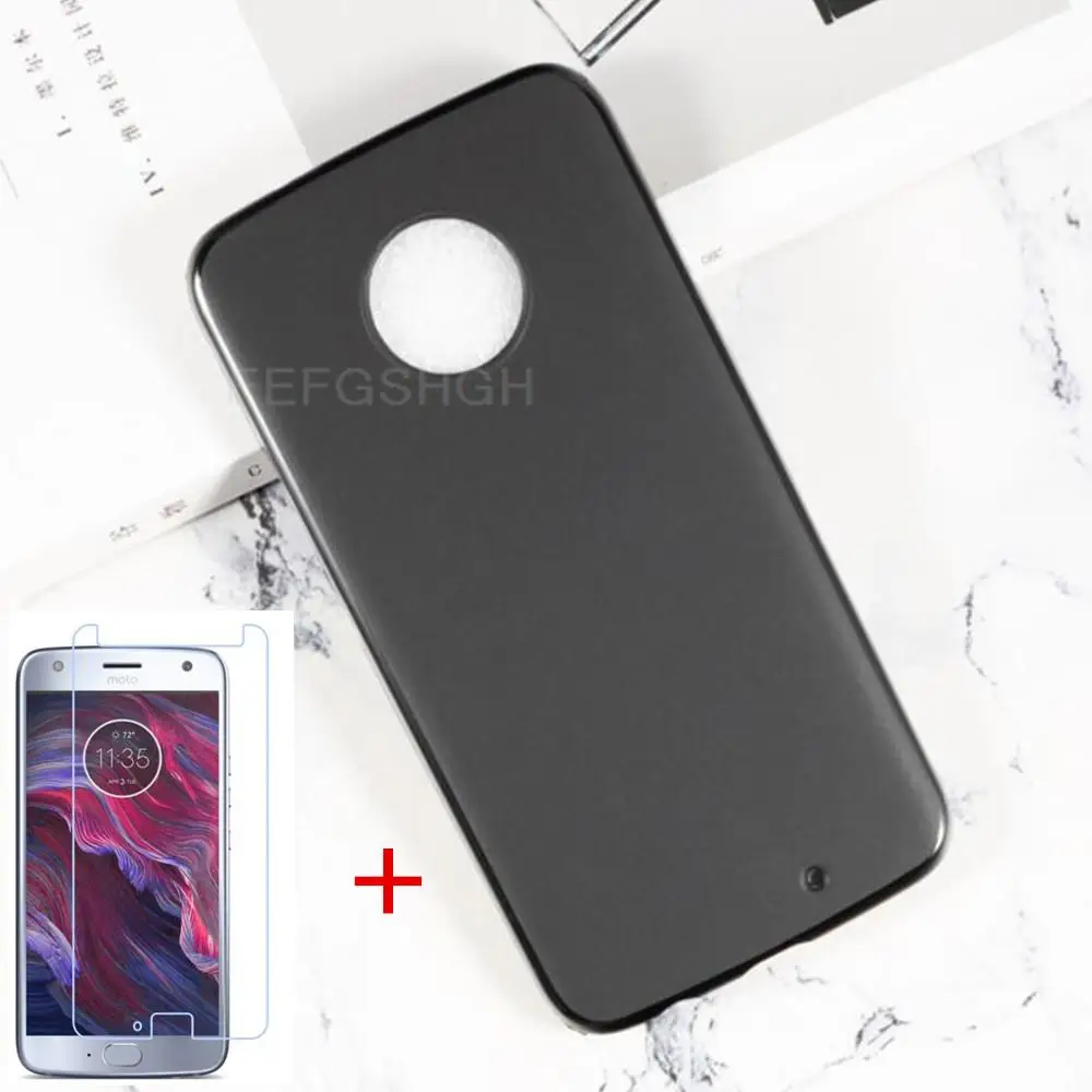 Противоударный мягкий чехол для телефона из ТПУ для Motorola Moto X4 Display XT1900 XT1900-1 4 XT1900-7, силиконовый чехол, бампер, закаленное стекло