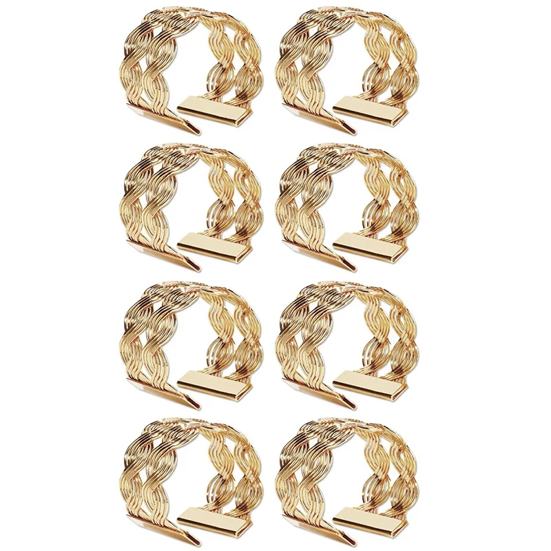 

LBER круглые держатели для салфеток, металлическая проволока, плетеные кольца, украшения для вечеринок, свадеб, семейных торжеств, стола