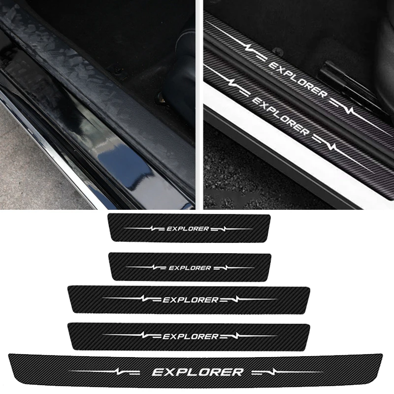 

Наклейка на порог для Ford Explorer, Защитная Наклейка на порог