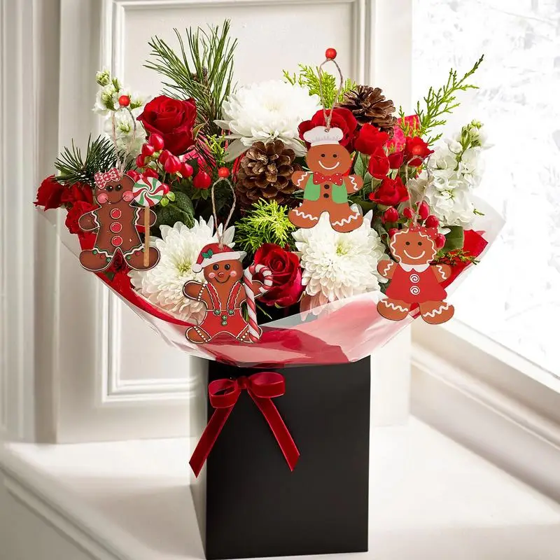 Пряничные украшения рождественские пряники подвесной декор дерево имбиря