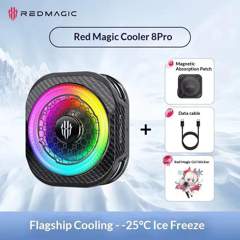 Фото Кулер RedMagic 8 Pro, магнитный охладитель для игровых смартфонов, мощное рассеивание тепла 36 Вт, новый оригинальный радиатор для снижения температуры №3