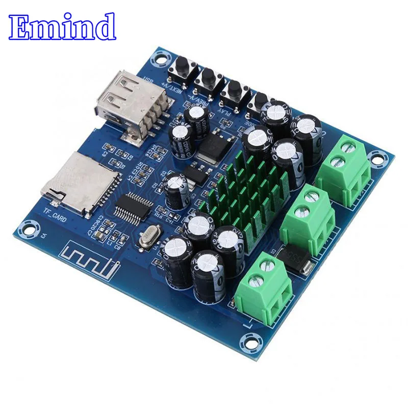 1/3/5/10/20 шт., Встроенный Bluetooth усилитель мощности, плата TPA3116D2, чип 50 Вт * 2, модуль усилителя звука, поддерживает TF-карту, U-диск