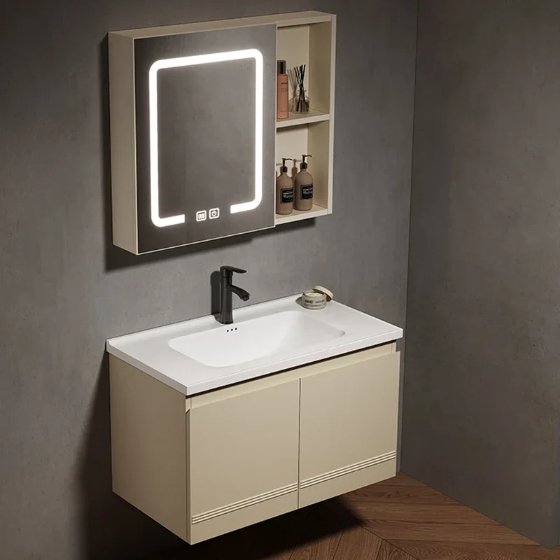 Роскошный шкаф для ванной комнаты из нержавеющей стали мебель хранения ящик