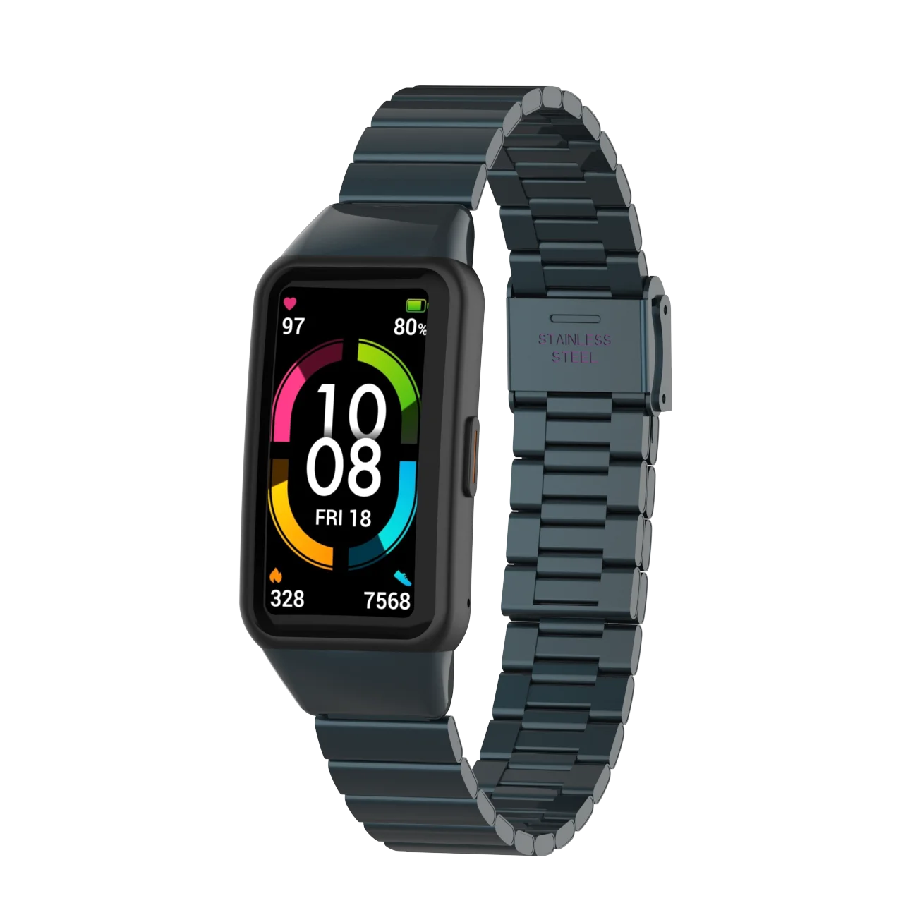 Metal Strap For Huawei Band 7 6 Honor Band 6 Metal Strap Buckle Stainless Steel Bracelet Replacement Wristband for huawei band 6