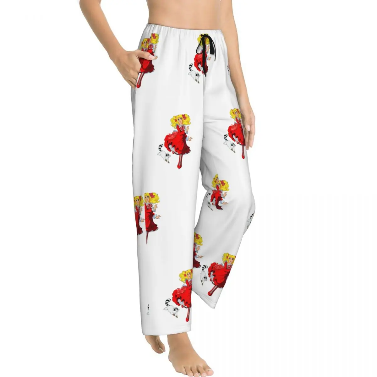 Женские Пижамные Брюки с карманами белые под заказ