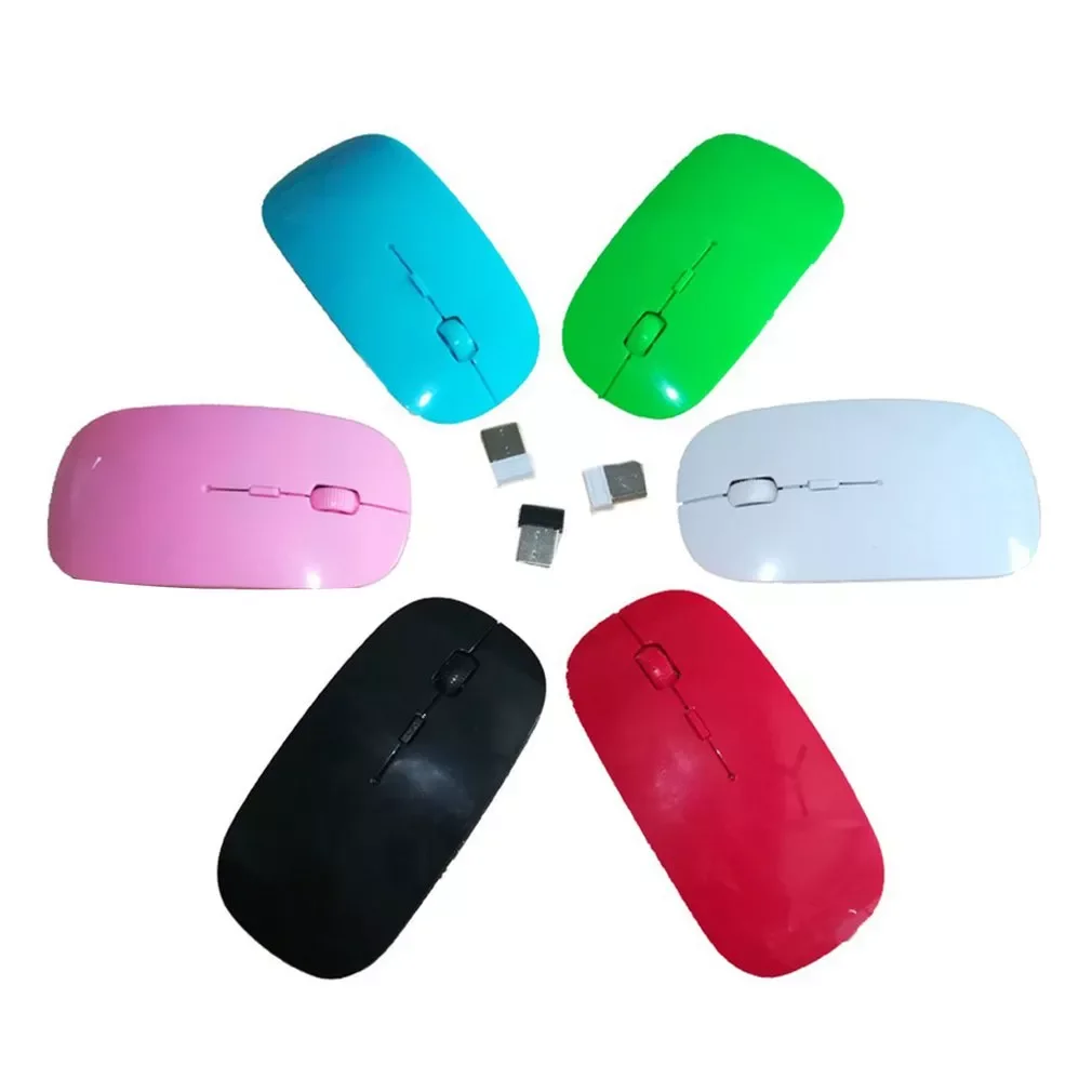 

Wireless Mouse Ultra-thin 2.4G Portable Mobile Optical Office Mouse With USB Receiver 3 Adjustable DPI For Laptops Dropshipping