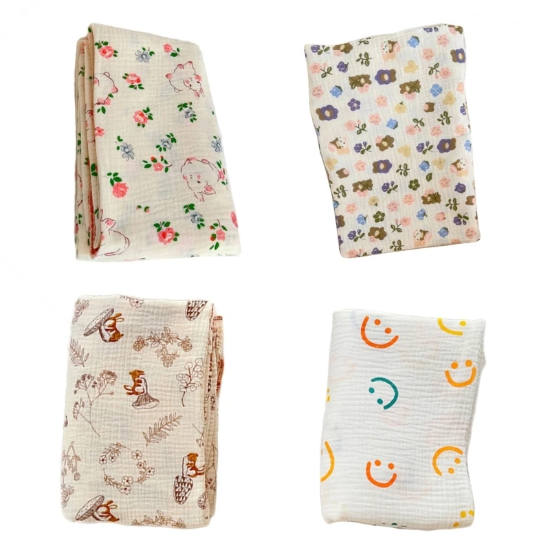 

Пеленальное Одеяло для новорожденных, Хорошо Впитывающее, для душа, летнее полотенце, с принтом, 55 дюймов, BX0D