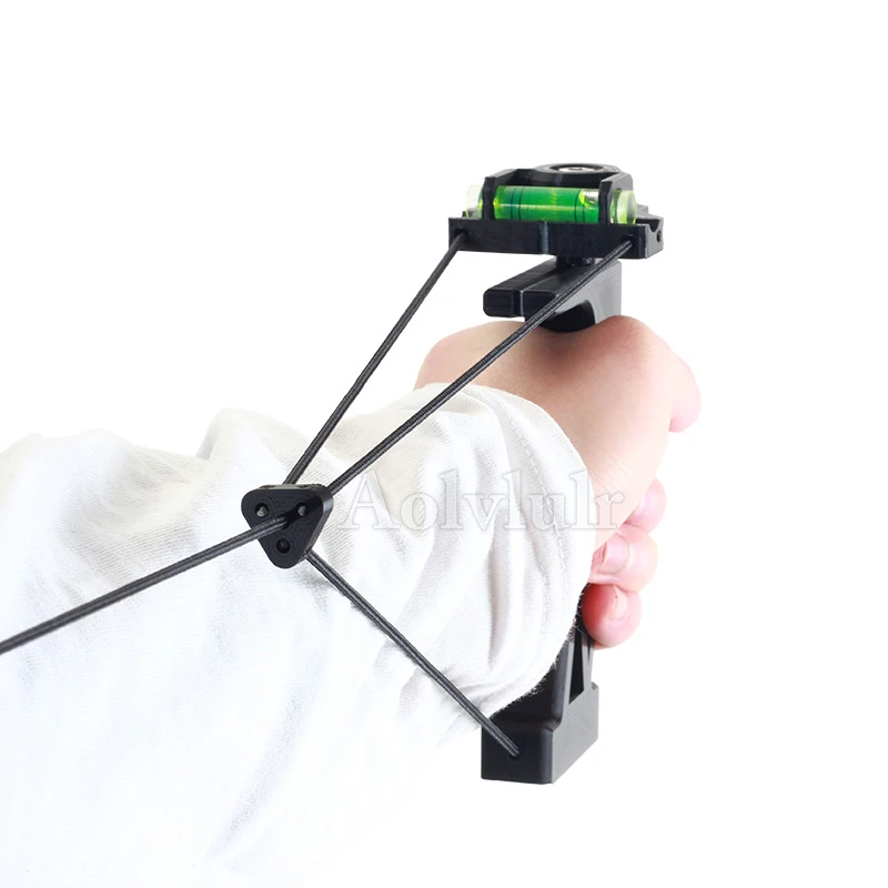 

Compound Bow Release Aid With Level Bubble Training Equipment Posture Correction Exerciser Trainer For Shooting Hunting