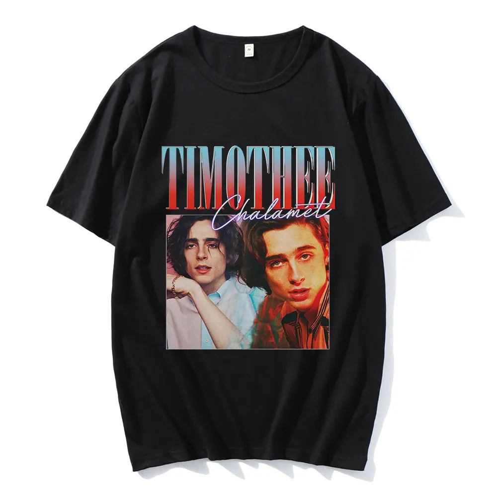 

Summer Timothee Chalamet Print Men TShirts Harajuku Streetwear Couples Hip Hop Sports T-shirts Oversized All-match Unisex Tshirt