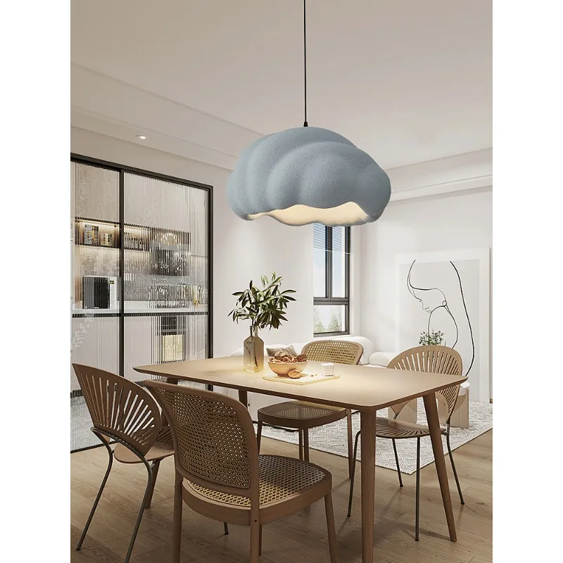 

Chandelier Led Art Pendant Lamp Light Room Decor Minimalist Nordic Cream Wind Bar Table Creative Designer Style Luminaire E27